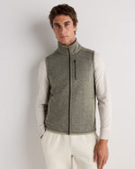 Sweater-Knit Fleece Full-Zip Vest - US 5124