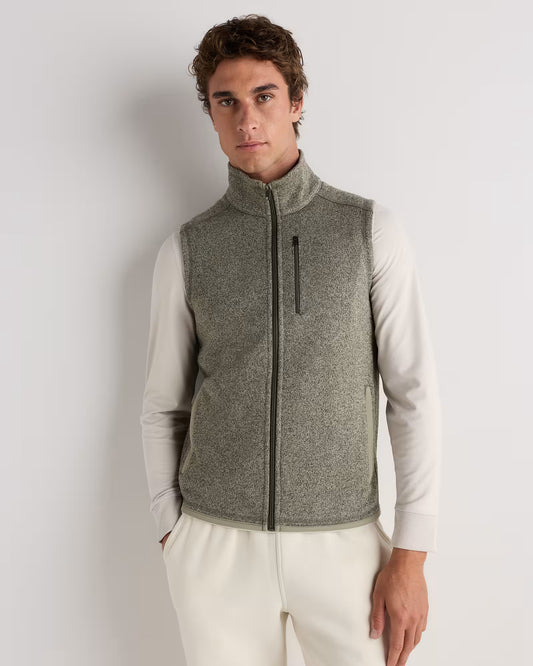 Sweater-Knit Fleece Full-Zip Vest - US 5124