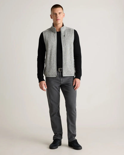 Sweater-Knit Fleece Full-Zip Vest - US 5810