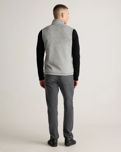 Sweater-Knit Fleece Full-Zip Vest - US 5810