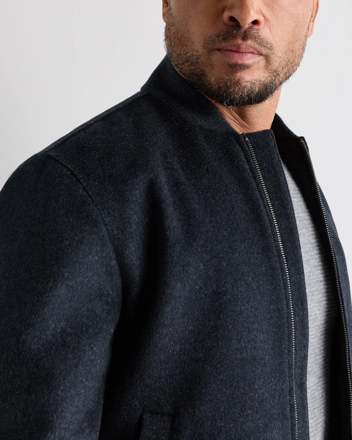 100% Mongolian Cashmere Bomber Jacket - US 4970