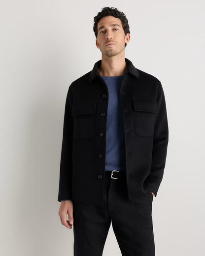 100% Mongolian Cashmere Double-Faced Shirt Jacket - US 8843