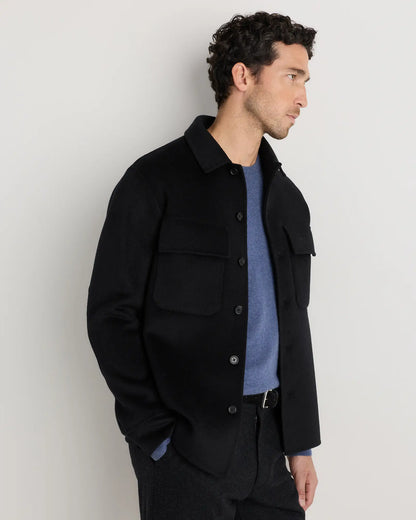 100% Mongolian Cashmere Double-Faced Shirt Jacket - US 8843