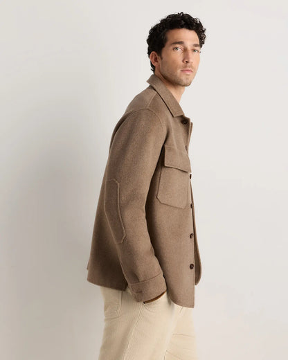 100% Mongolian Cashmere Double-Faced Shirt Jacket - US 8979