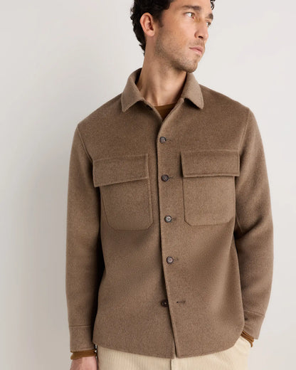 100% Mongolian Cashmere Double-Faced Shirt Jacket - US 8979