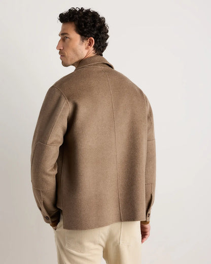 100% Mongolian Cashmere Double-Faced Shirt Jacket - US 8979