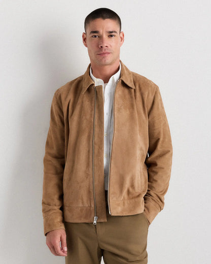 100% Suede Harrington Jacket - US 6679