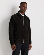 100% Suede Harrington Jacket - US 0088