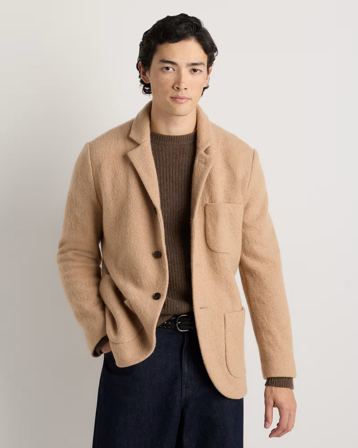 Boiled Wool Cashmere Blazer - US 2376