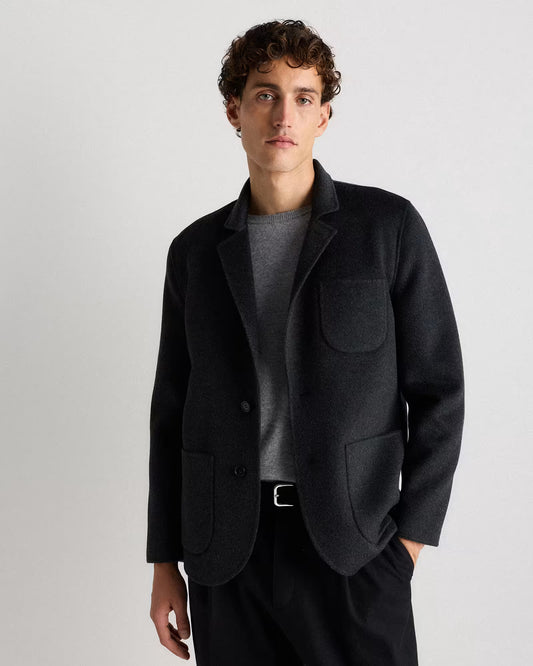 100% Mongolian Cashmere Double-Faced Chore Blazer - US 5497