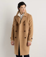 Wool Cashmere Double-Breasted Officer Topcoat - US 4007