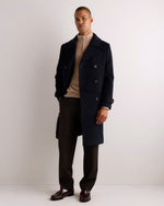 Wool Cashmere Double-Breasted Officer Topcoat - US 2613
