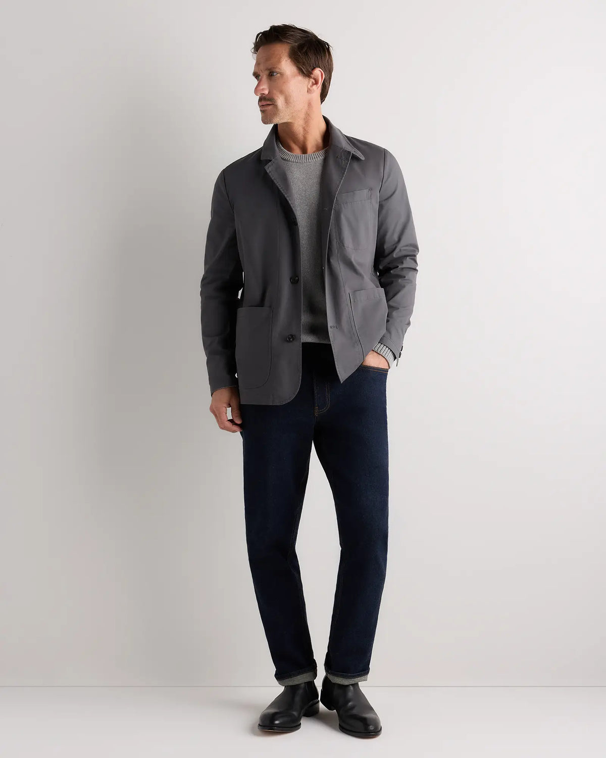 Organic Twill Unstructured Blazer - US 3421