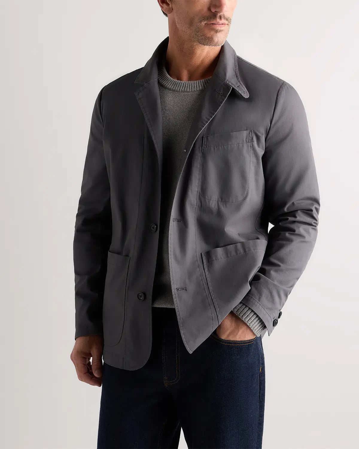 Organic Twill Unstructured Blazer - US 3421