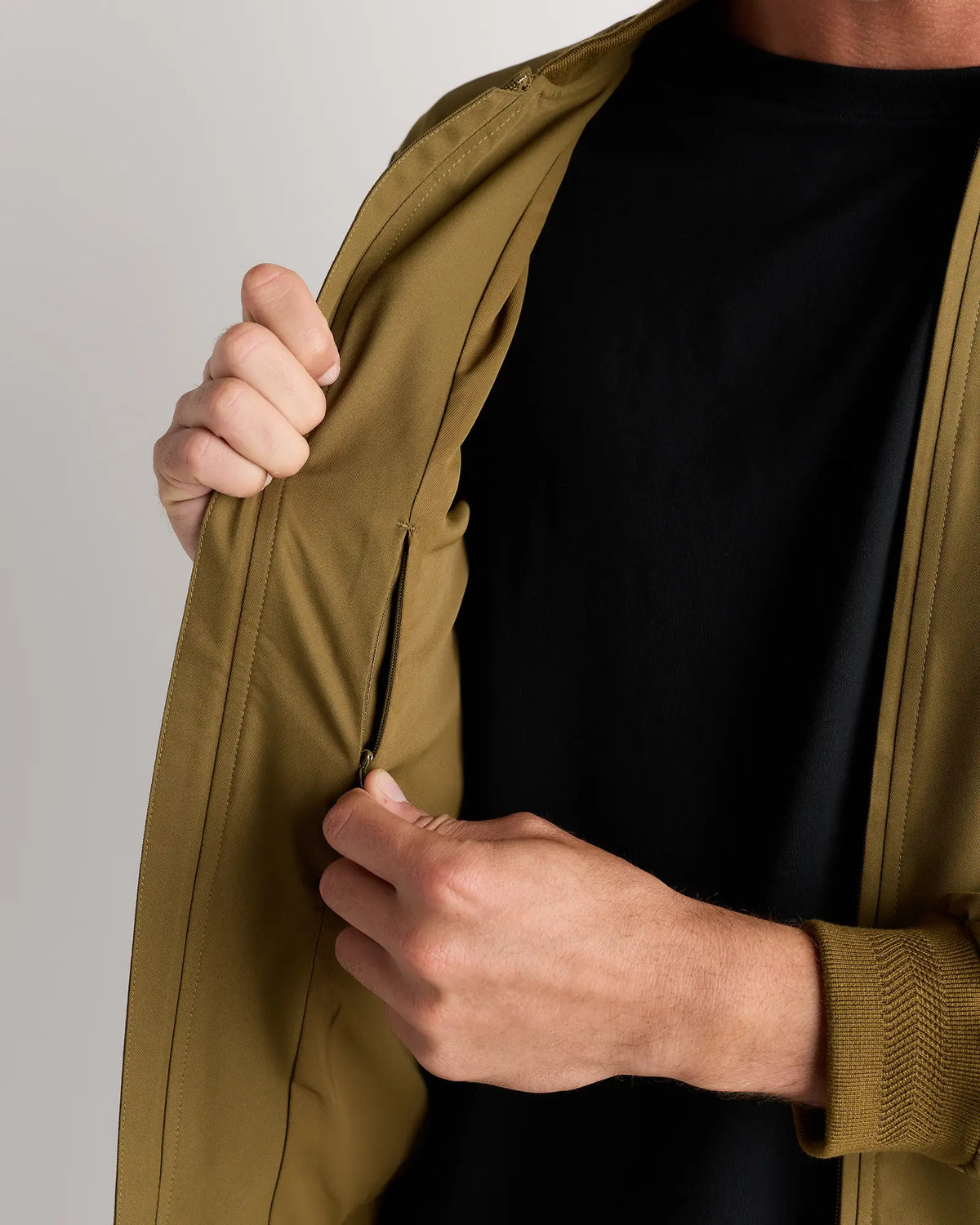 Water-Resistant Flex Bomber Jacket - US 6394