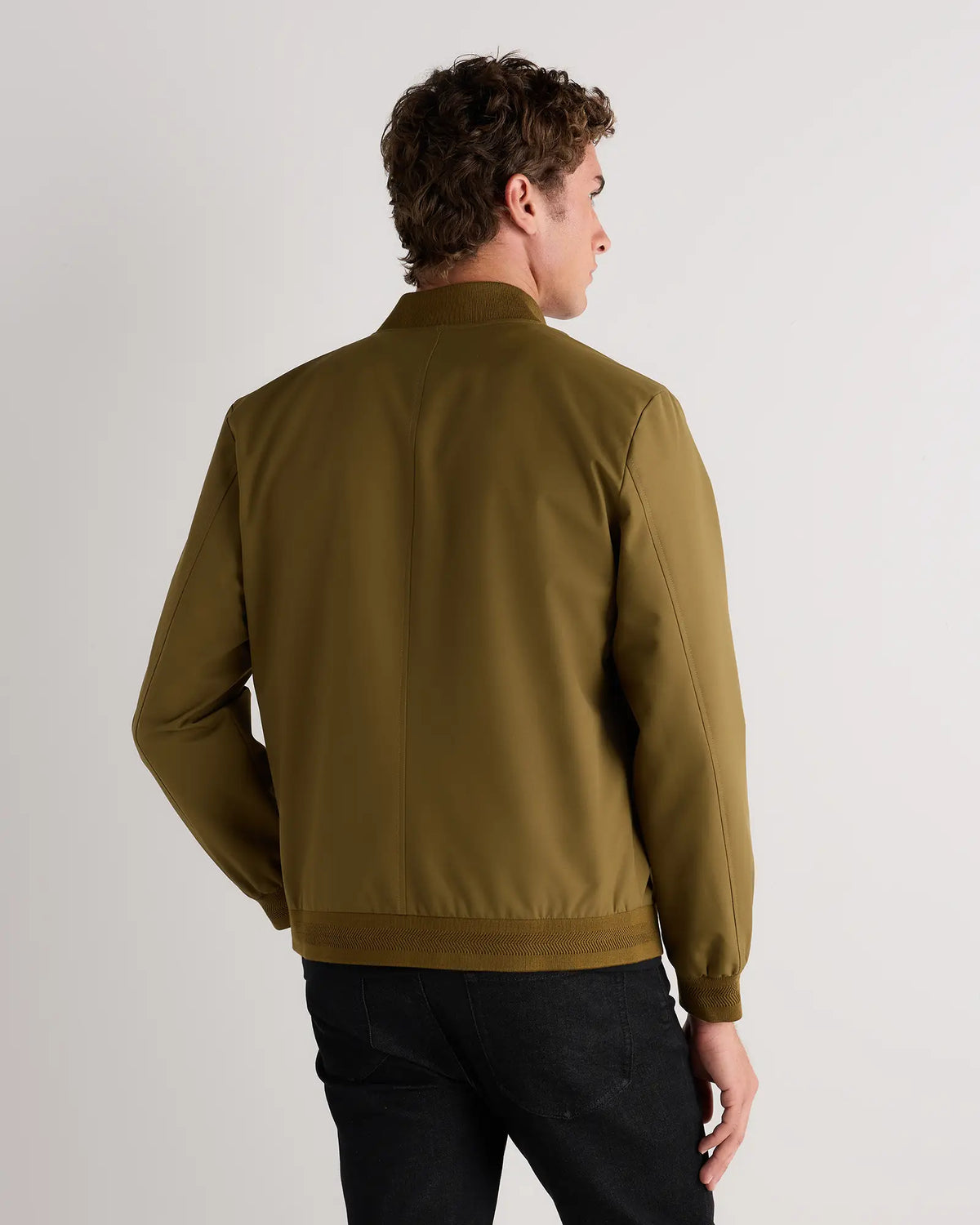 Water-Resistant Flex Bomber Jacket - US 6394