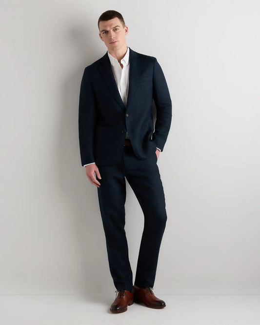 100% European Linen Tailored Blazer - US 4219