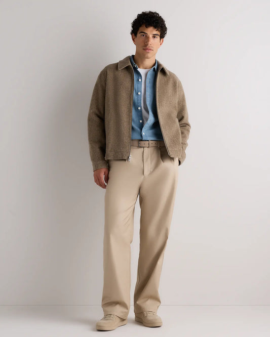 Wool Cashmere Harrington Jacket - US 0846