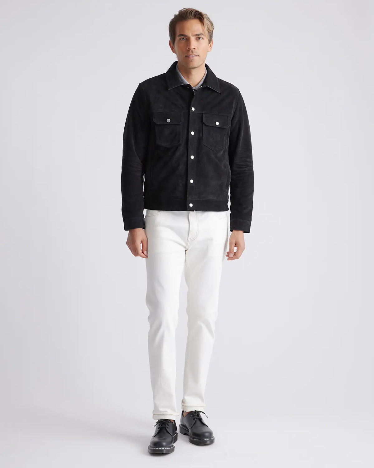 Italian Suede Trucker Jacket - US 9021