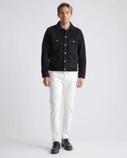 Italian Suede Trucker Jacket - US 9021
