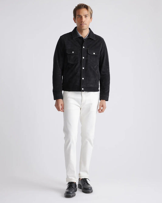 Italian Suede Trucker Jacket - US 9021