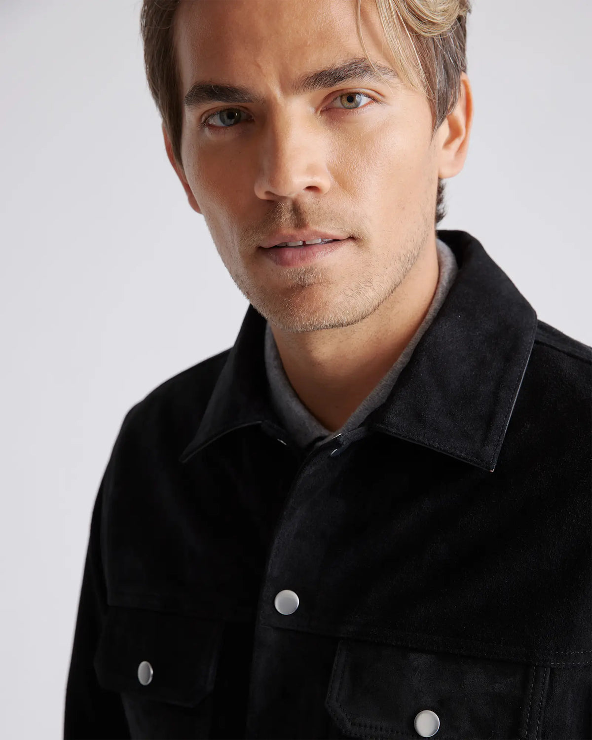 Italian Suede Trucker Jacket - US 9021