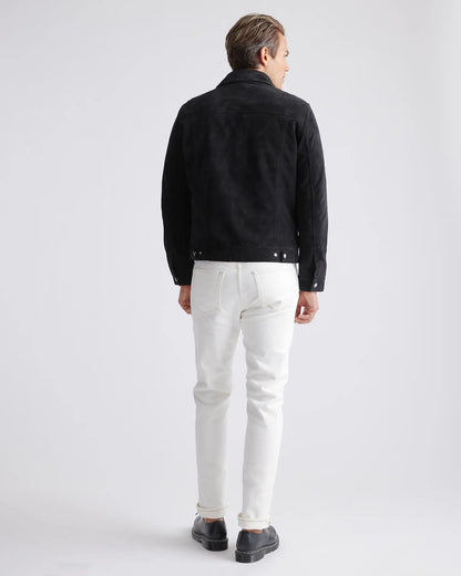 Italian Suede Trucker Jacket - US 9021