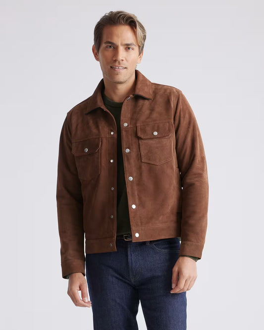 Italian Suede Trucker Jacket - US 5950