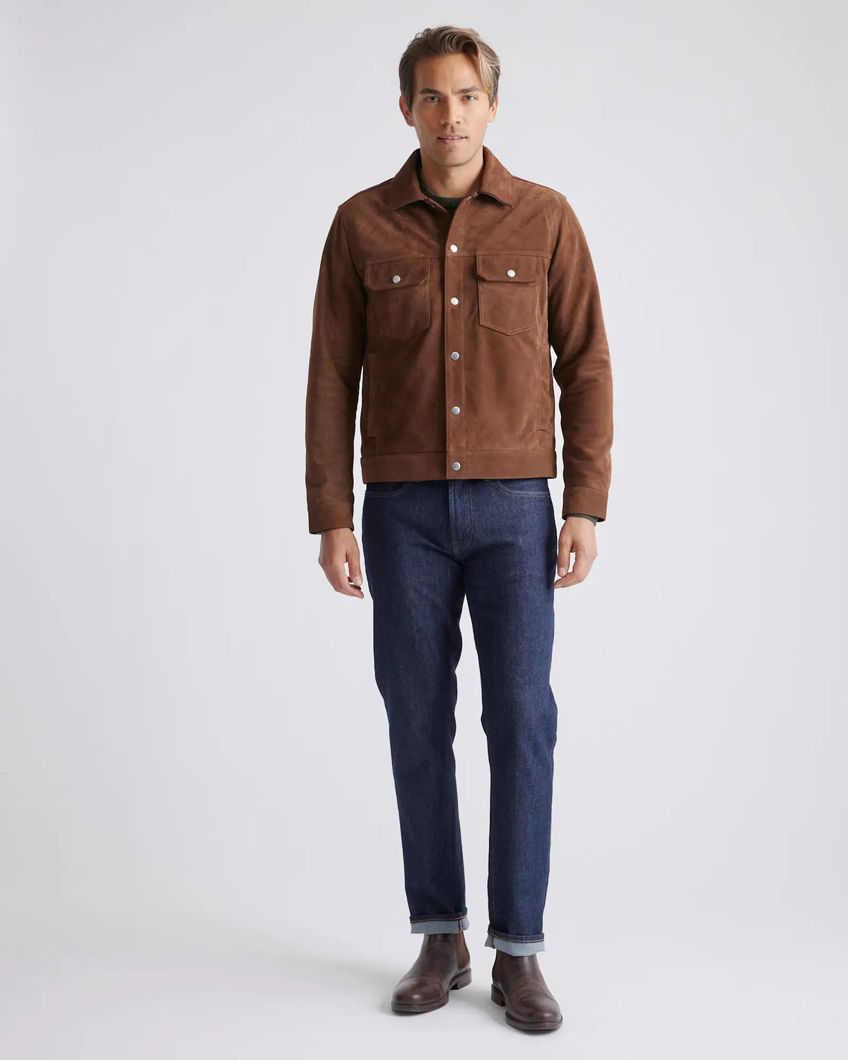 Italian Suede Trucker Jacket - US 5950