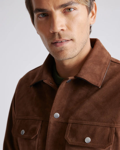 Italian Suede Trucker Jacket - US 5950