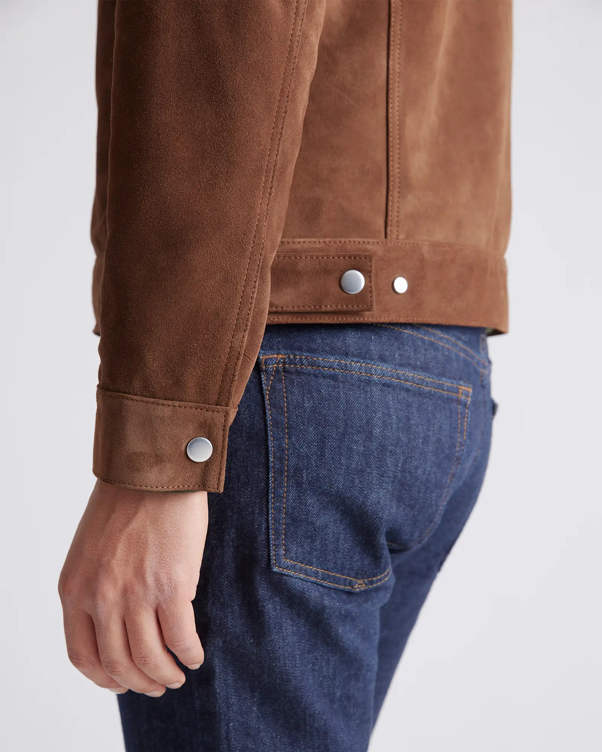 Italian Suede Trucker Jacket - US 5950
