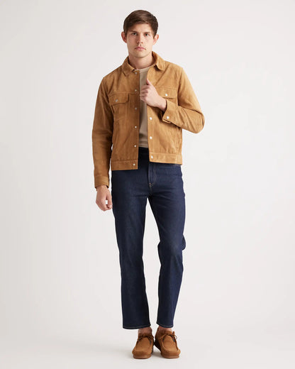 Italian Suede Trucker Jacket - US 7069