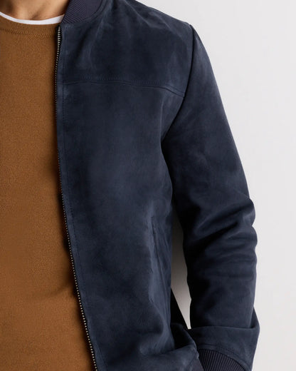 100% Suede Bomber Jacket - US 5261