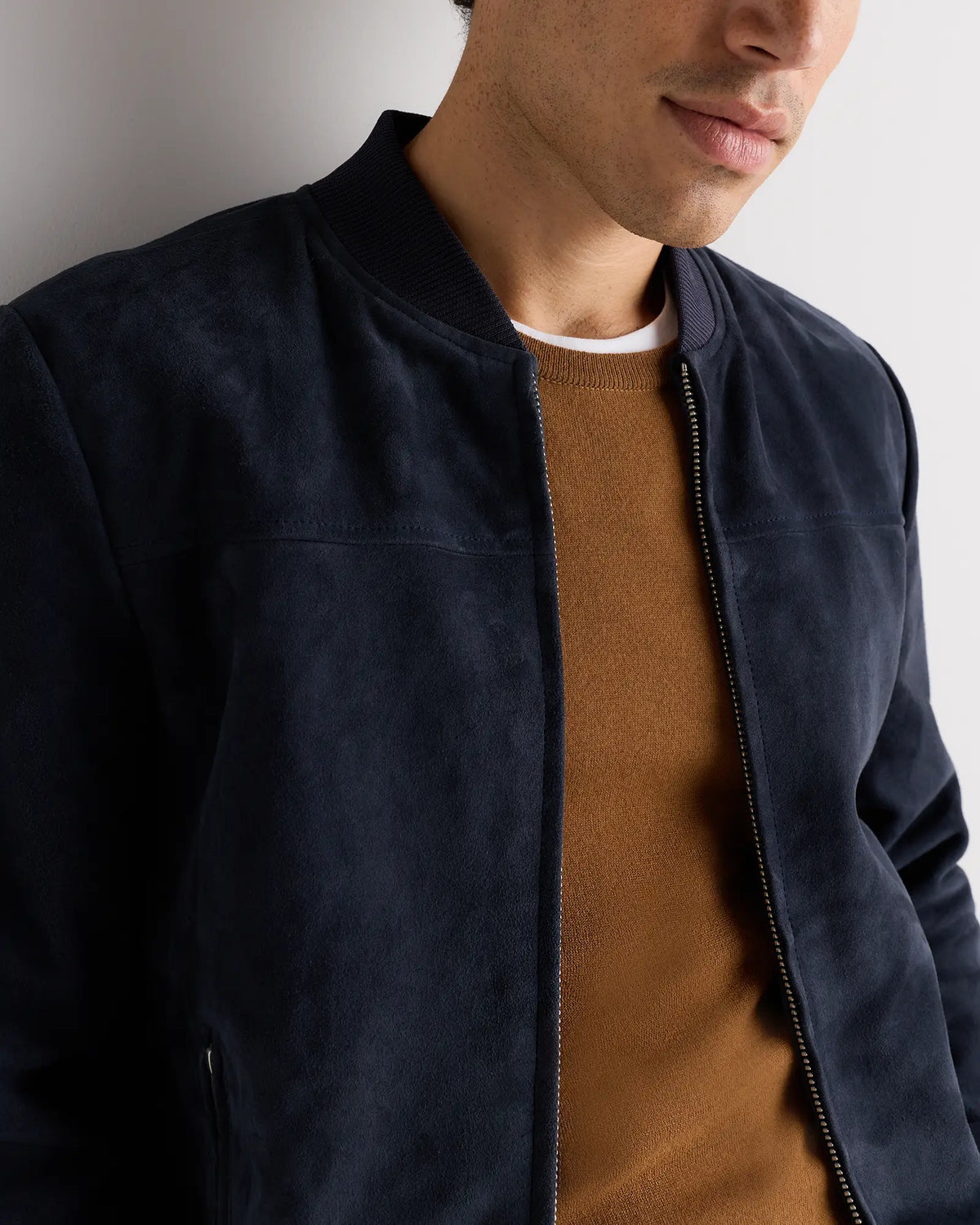 100% Suede Bomber Jacket - US 5261