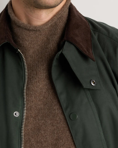 Organic Waxed Cotton Barn Jacket - US 0845