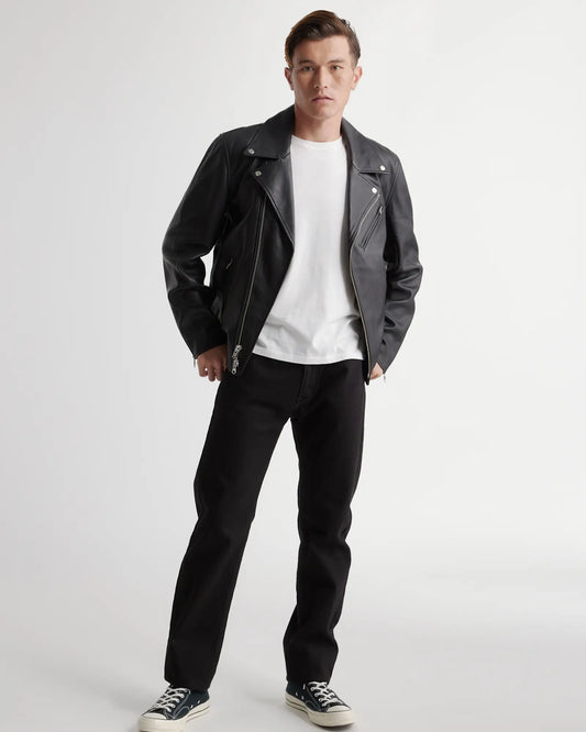 100% Leather Motorcycle Jacket - US 2919