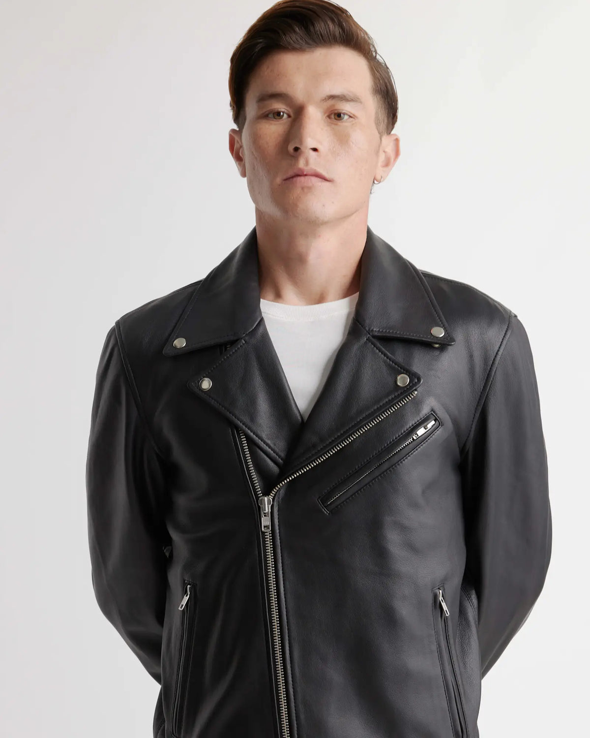 100% Leather Motorcycle Jacket - US 2919