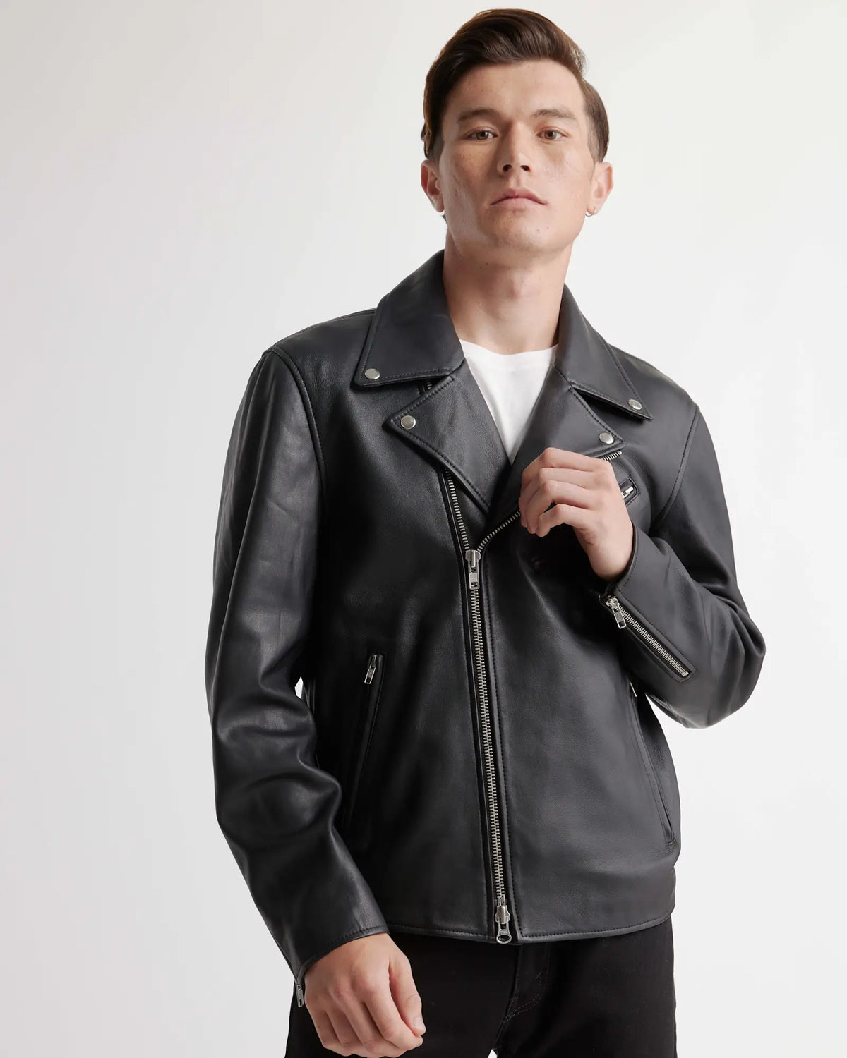 100% Leather Motorcycle Jacket - US 2919