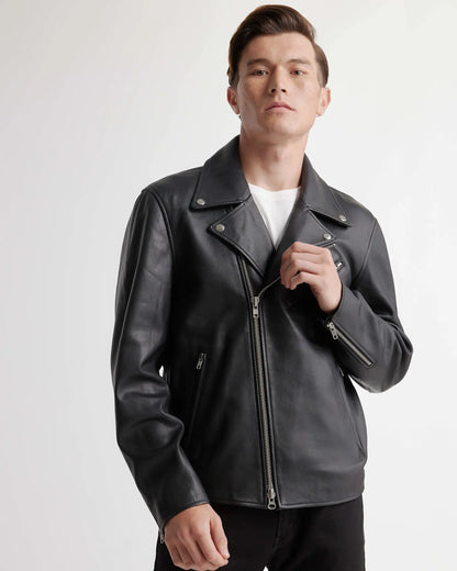 100% Leather Motorcycle Jacket - US 2919