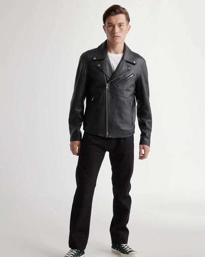 100% Leather Motorcycle Jacket - US 2919