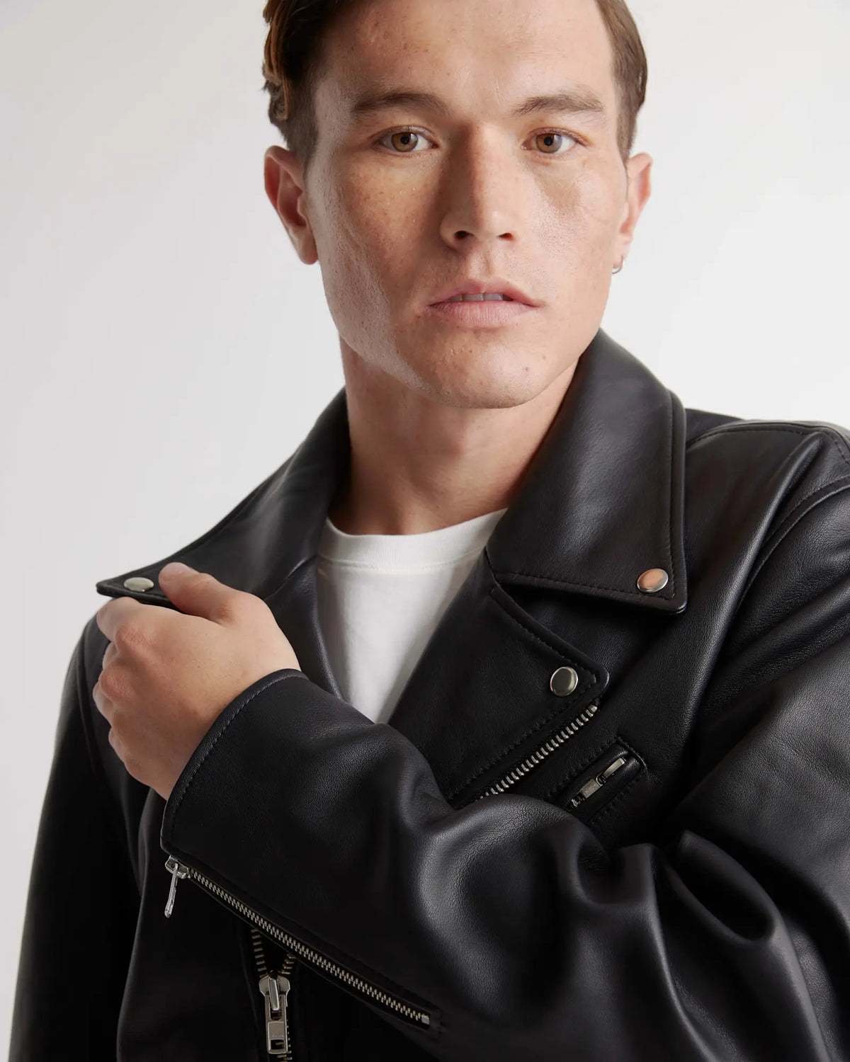 100% Leather Motorcycle Jacket - US 2919