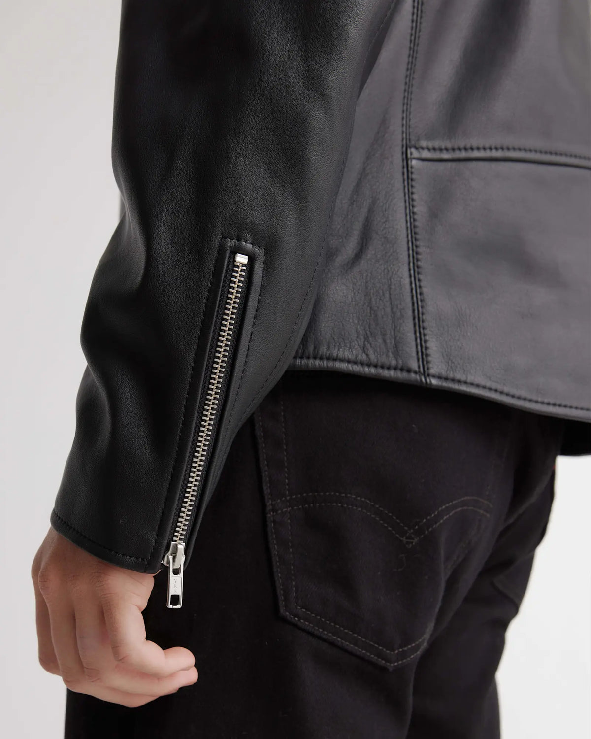 100% Leather Motorcycle Jacket - US 2919