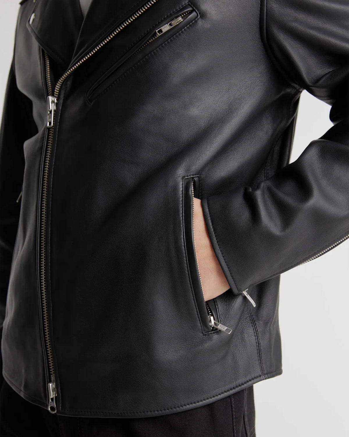 100% Leather Motorcycle Jacket - US 2919