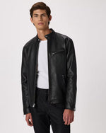 100% Leather Café Racer Jacket - US 6353