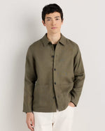 100% European Linen Chore Jacket - US 7438