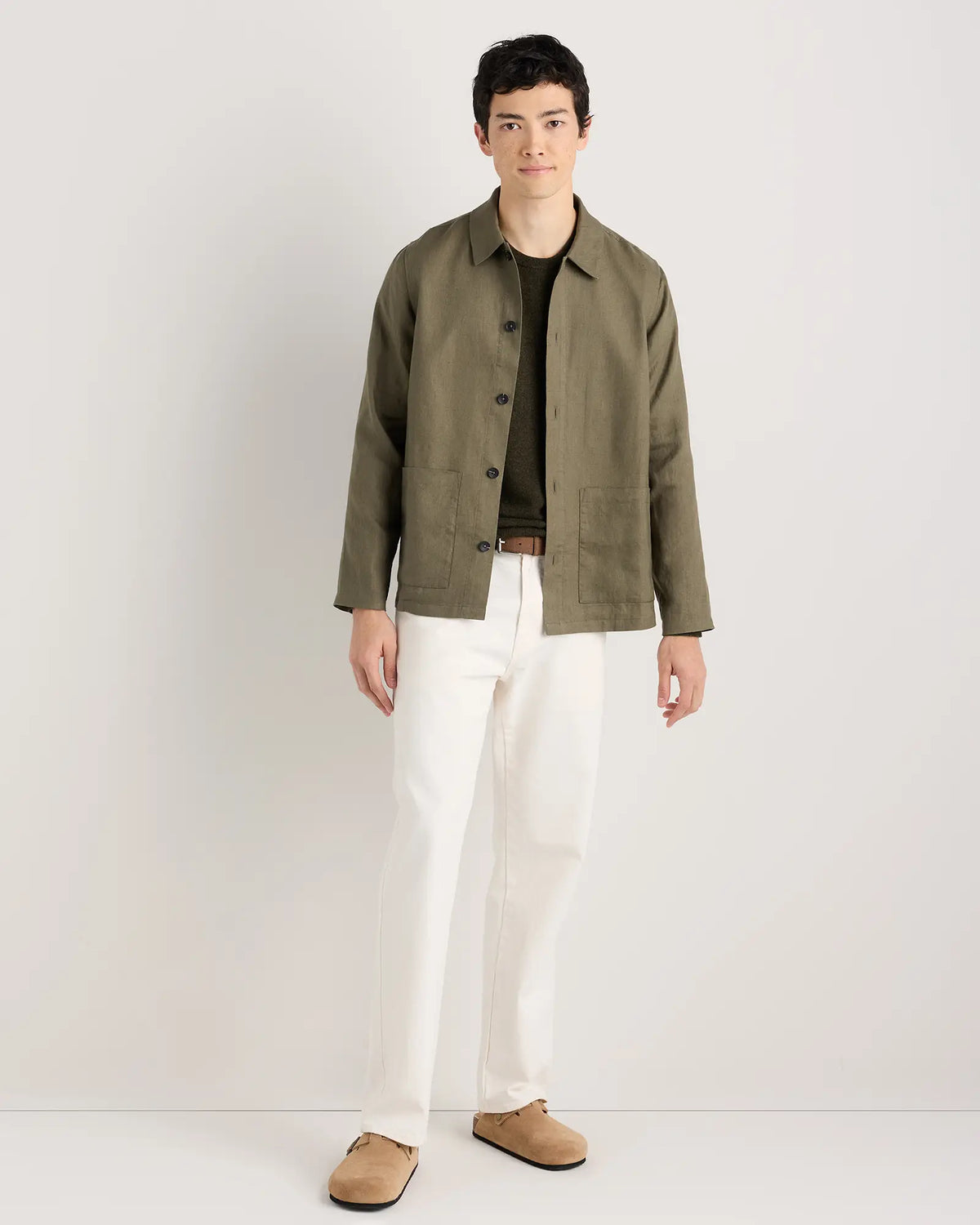 100% European Linen Chore Jacket - US 7438