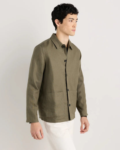 100% European Linen Chore Jacket - US 7438