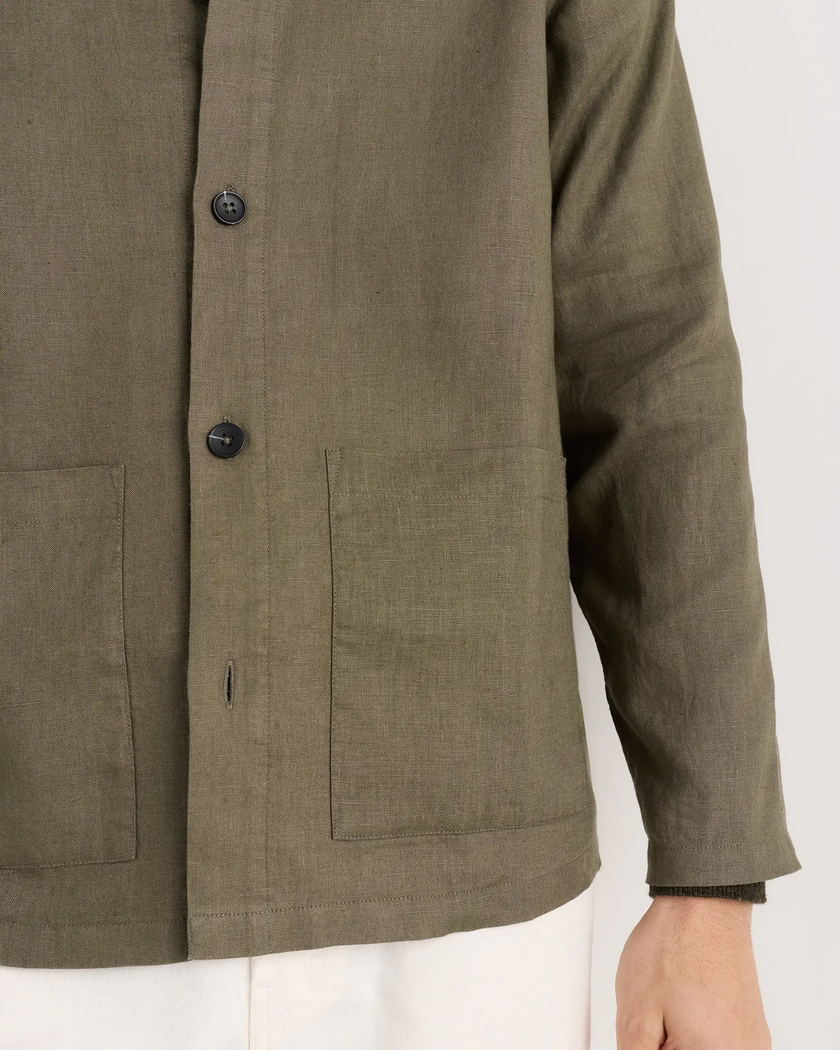 100% European Linen Chore Jacket - US 7438