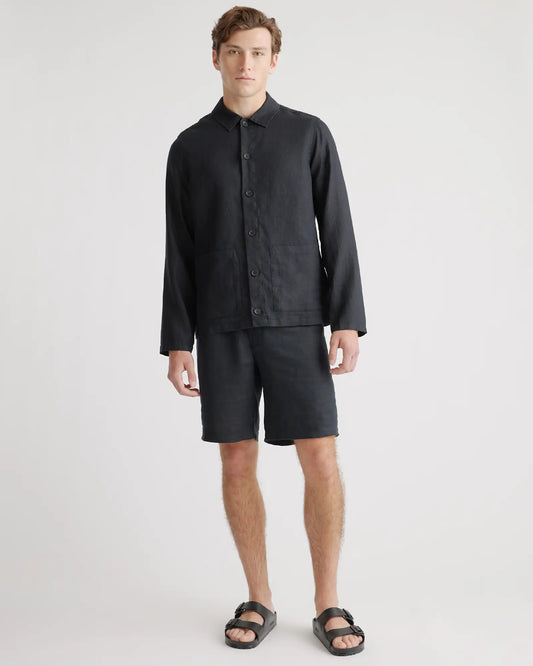 100% European Linen Chore Jacket - US 2445