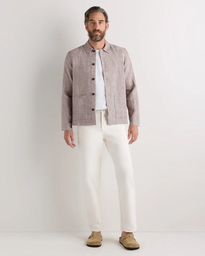 100% European Linen Chore Jacket - US 1689